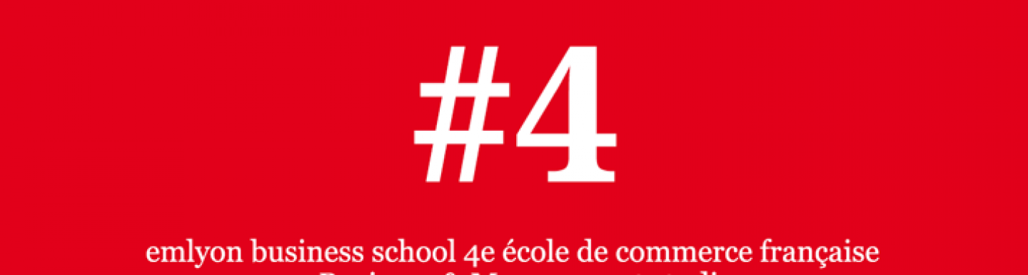 emlyon business school se distingue et occupe la 4e place parmi les écoles françaises au classement QS World university rankings by subject 2022